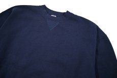 画像2: Used Russell Athletic Blank Sweat Shirt Navy made in USA (2)