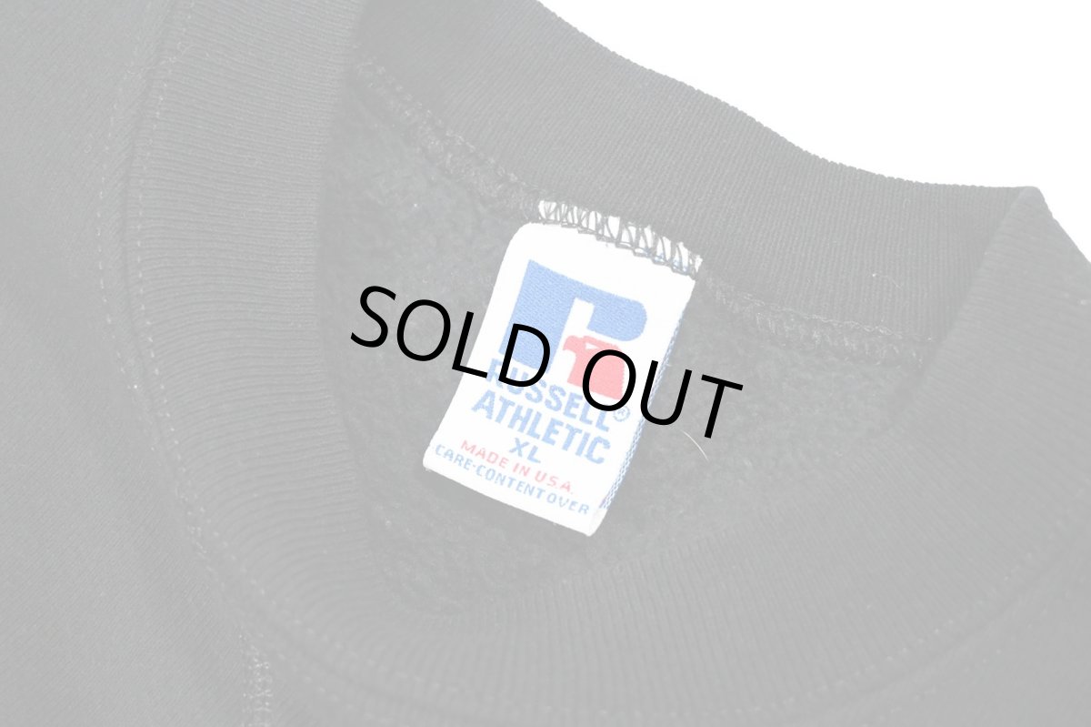 画像4: Used Russell Athletic Blank Sweat Shirt Black made in USA (4)