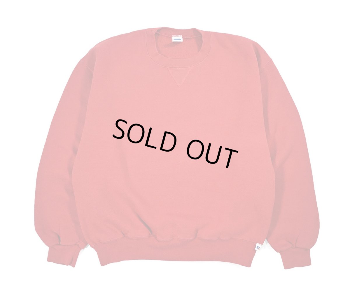 画像1: Used Russell Athletic Blank Sweat Shirt Red (1)