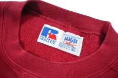 画像4: Used Russell Athletic Blank Sweat Shirt Burgundy made in USA (4)