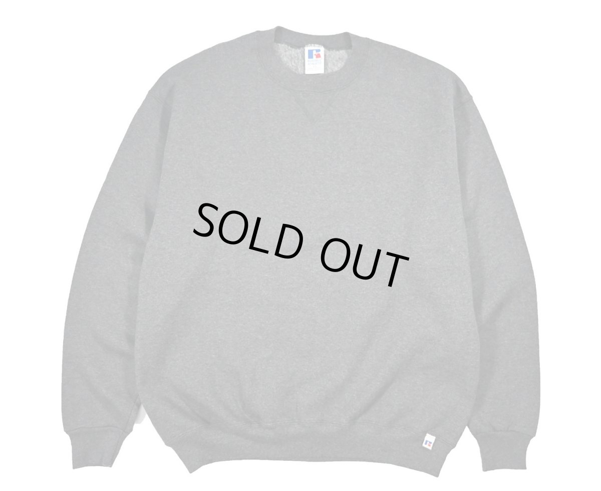 画像1: Deadstock Russell Athletic Blank Sweat Shirt Charcoal made in USA (1)