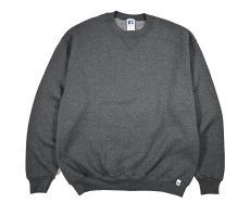 画像1: Deadstock Russell Athletic Blank Sweat Shirt Charcoal made in USA (1)