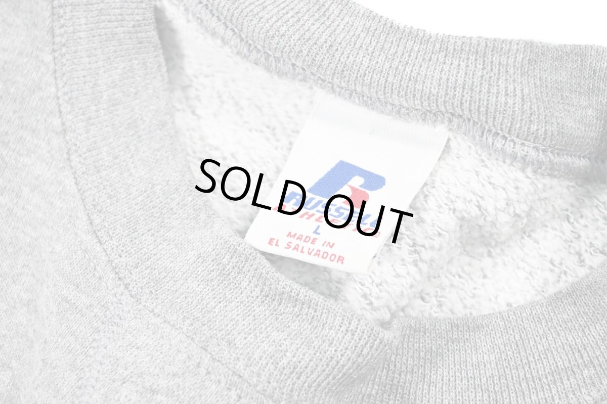 画像4: Used Russell Athletic Blank Sweat Shirt Grey (4)