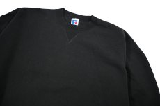 画像2: Used Russell Athletic Blank Sweat Shirt Black made in USA (2)