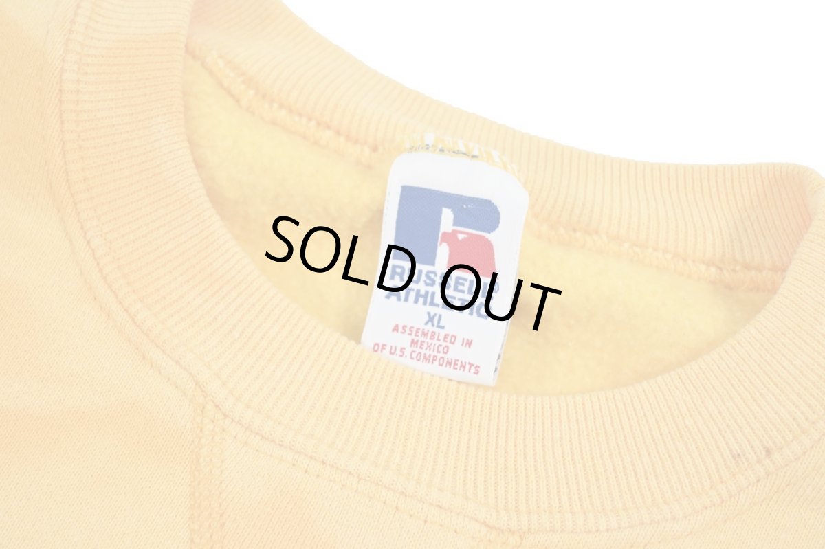 画像5: Used Russell Athletic Blank Sweat Shirt Yellow (5)