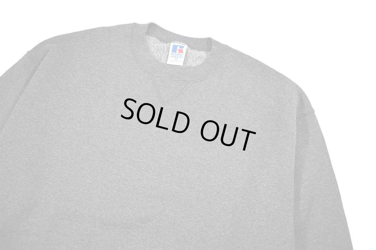 画像2: Deadstock Russell Athletic Blank Sweat Shirt Charcoal made in USA (2)