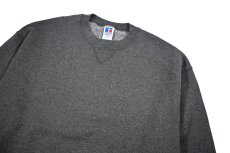 画像2: Deadstock Russell Athletic Blank Sweat Shirt Charcoal made in USA (2)