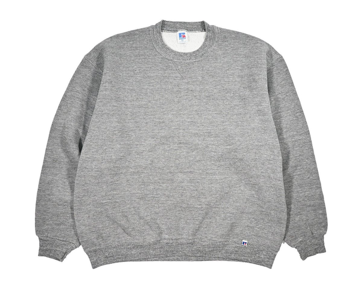 画像1: Used Russell Athletic Blank Sweat Shirt Grey (1)