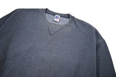 画像2: Used Russell Athletic Blank Sweat Shirt Navy (2)
