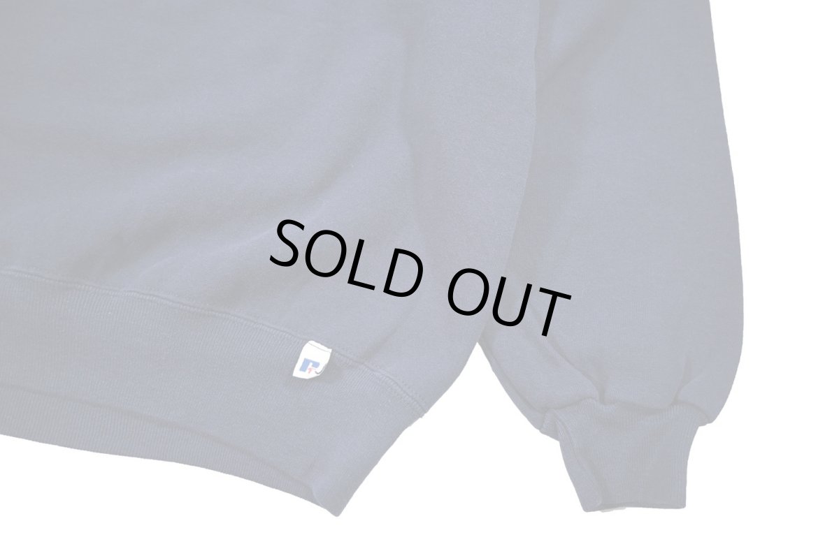 画像3: Used Russell Athletic Blank Sweat Shirt Navy made in USA (3)