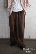 画像7: MOOJI MOOJI US Sweat Pants Aged Brown (7)