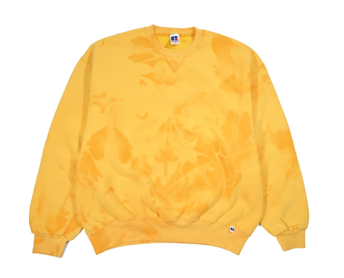 画像1: Used Russell Athletic Blank Sweat Shirt Yellow (1)
