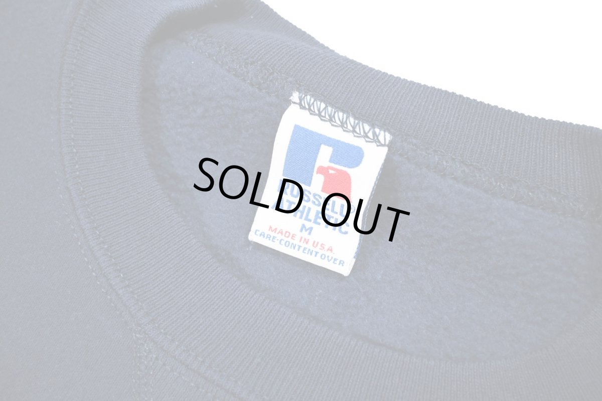 画像4: Used Russell Athletic Blank Sweat Shirt Navy made in USA (4)