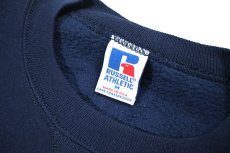 画像4: Used Russell Athletic Blank Sweat Shirt Navy made in USA (4)