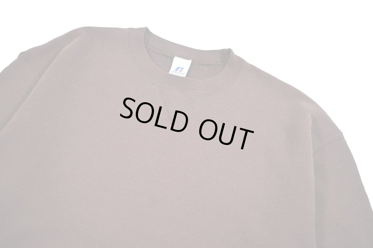 画像2: Used Russell Athletic Blank Sweat Shirt Brown (2)