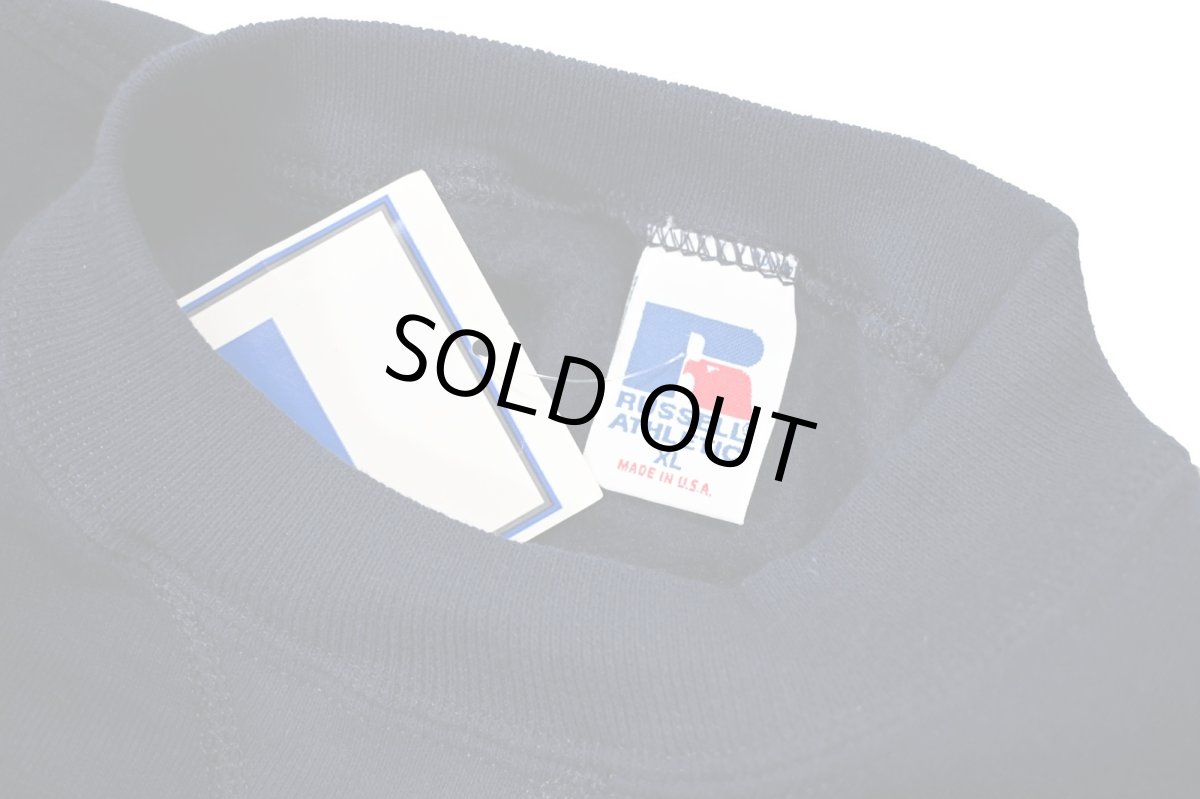 画像4: Deadstock Russell Athletic Blank Sweat Shirt Navy made in USA (4)