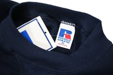 画像4: Deadstock Russell Athletic Blank Sweat Shirt Navy made in USA (4)