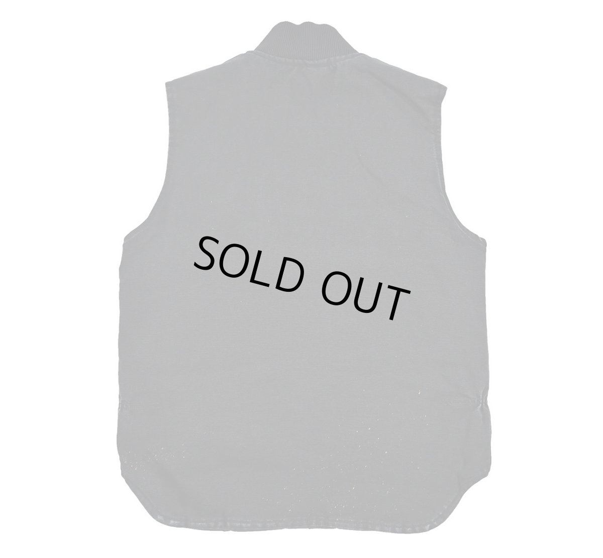 画像2: Used Carhartt Duck Vest Black (2)