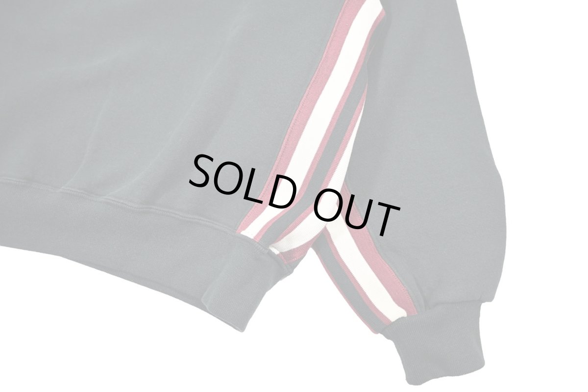 画像3: Used Russell Athletic Blank Quarter Zip Sweat Shirt Black made in USA (3)