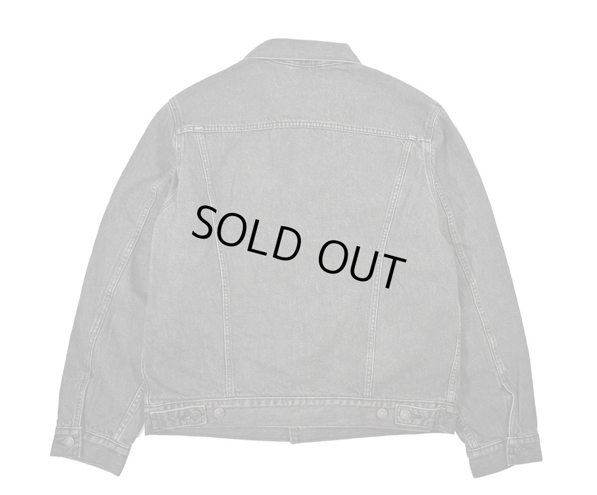 画像2: Levi's Flannel Lined Denim Trucker Jacket Vintage Fit Black リーバイス (2)