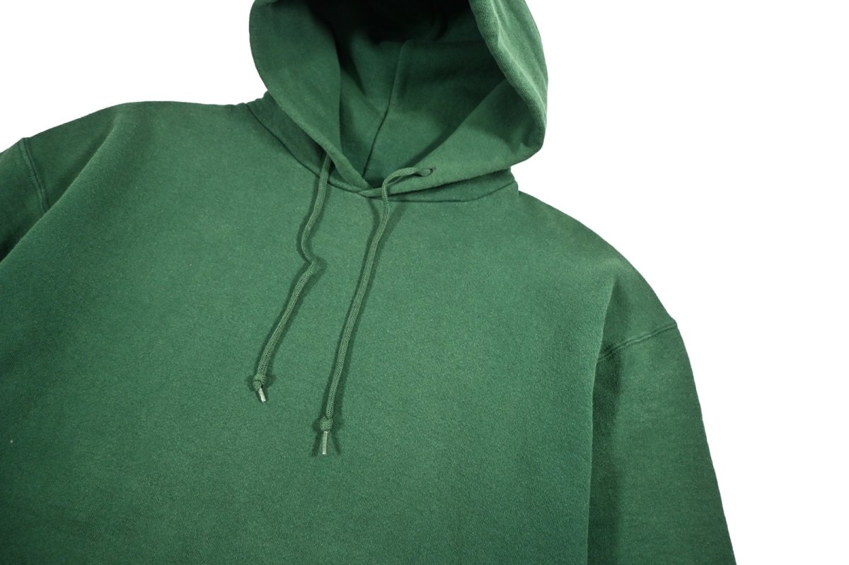 画像2: Used Russell Athletic Blank Sweat Hoodie Green (2)