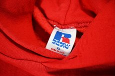 画像4: Used Russell Athletic Blank Sweat Hoodie Red made in USA (4)