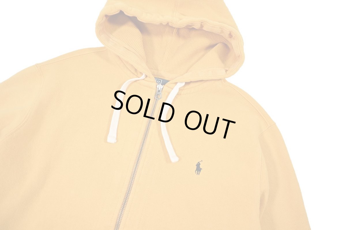画像2: Used Polo Ralph Lauren Full Zip Sweat Hoodie Yellow ラルフローレン (2)