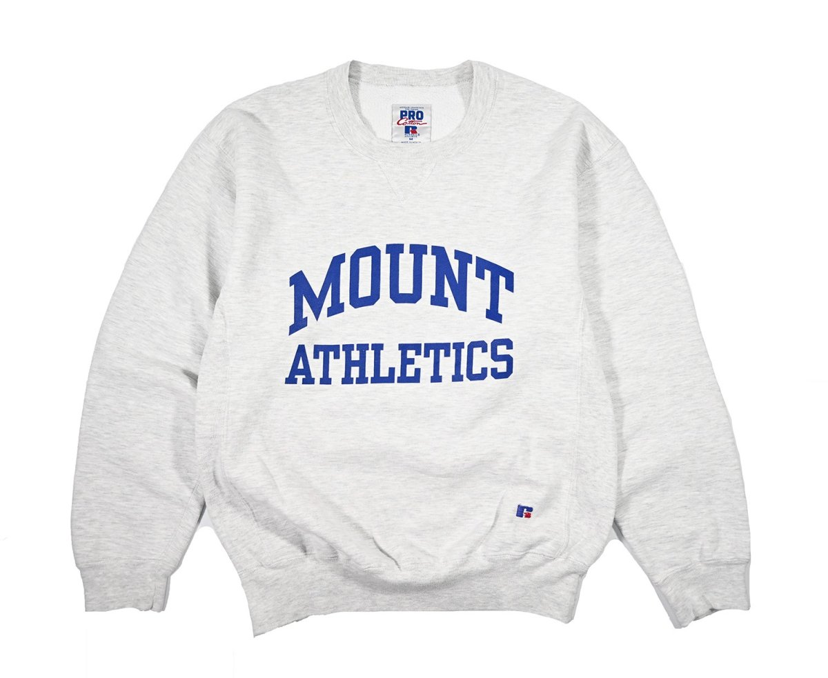 画像1: Used Russell Athletic Sweat Shirt "Mount Athletics" 両面プリント (1)