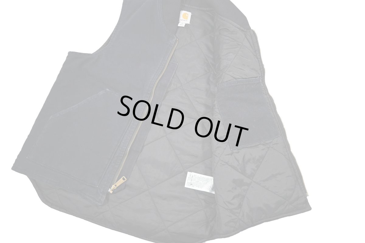 画像5: Used Carhartt Duck Vest Navy (5)