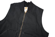 画像3: Used Carhartt Duck Vest Black (3)