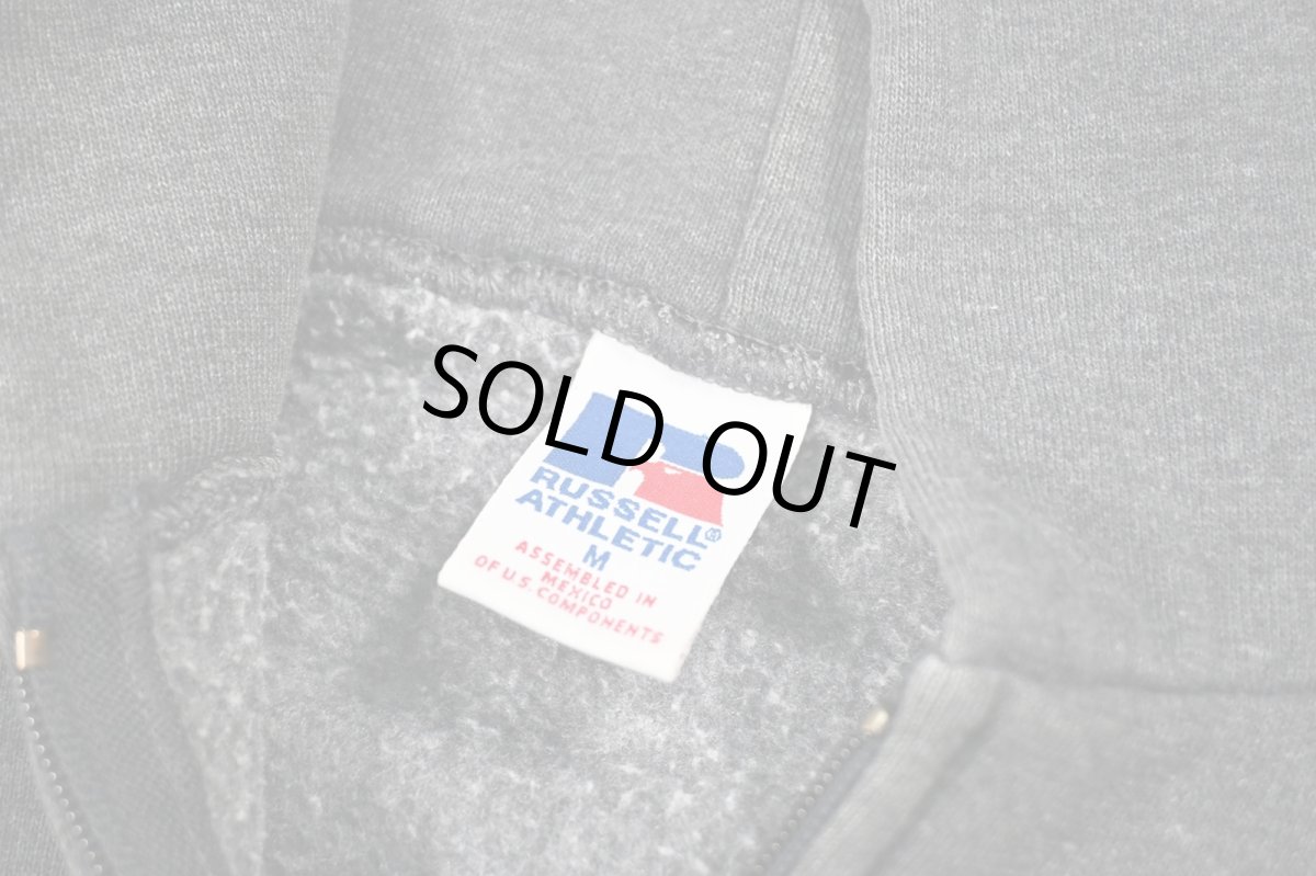 画像4: Used Russell Athletic Blank Zip Sweat Hoodie Charcoal (4)