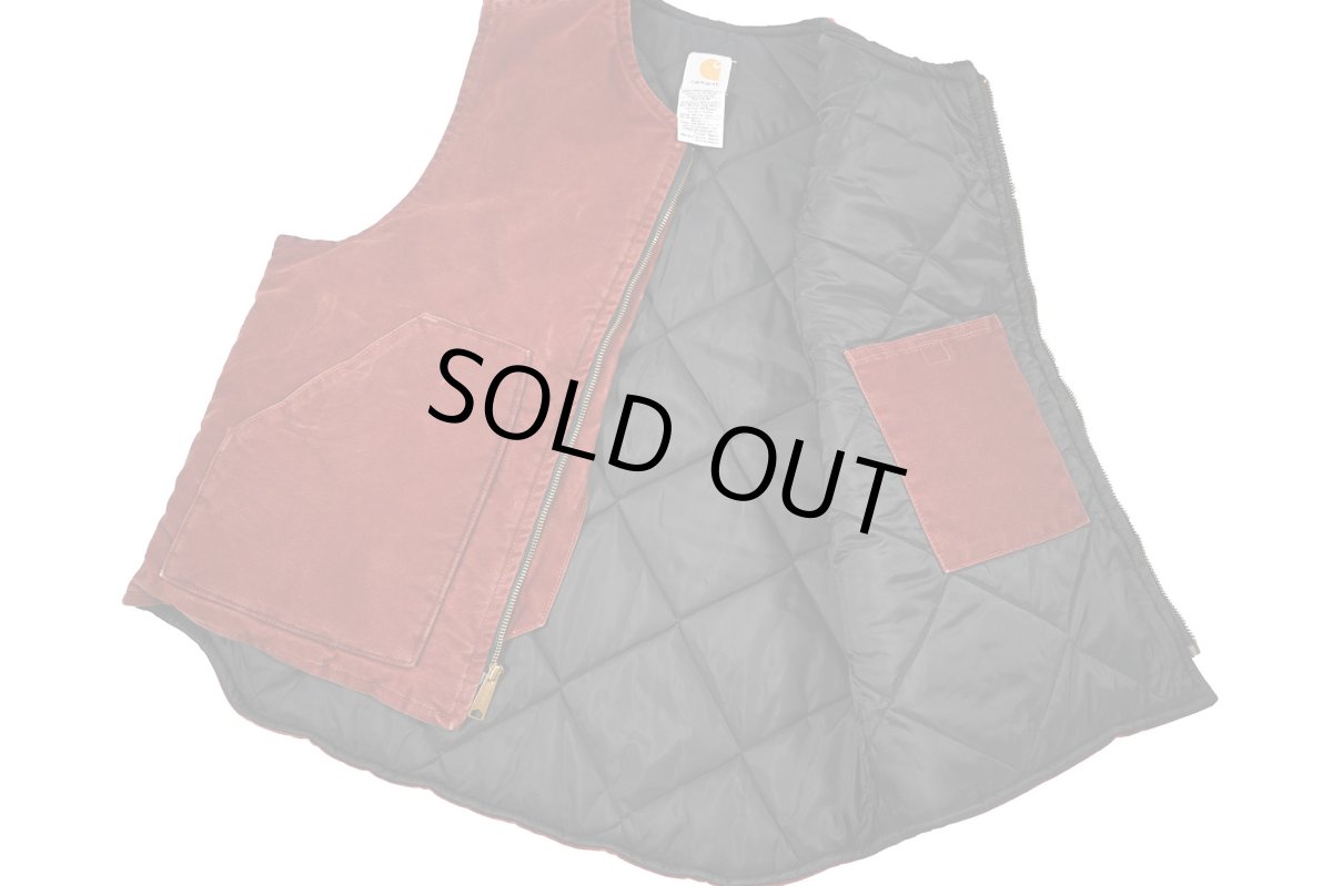 画像6: Used Carhartt Duck Vest Clay made in USA (6)