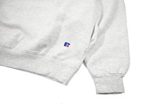 画像3: Used Russell Athletic Blank Quarter Zip Sweat Shirt Ash made in USA (3)