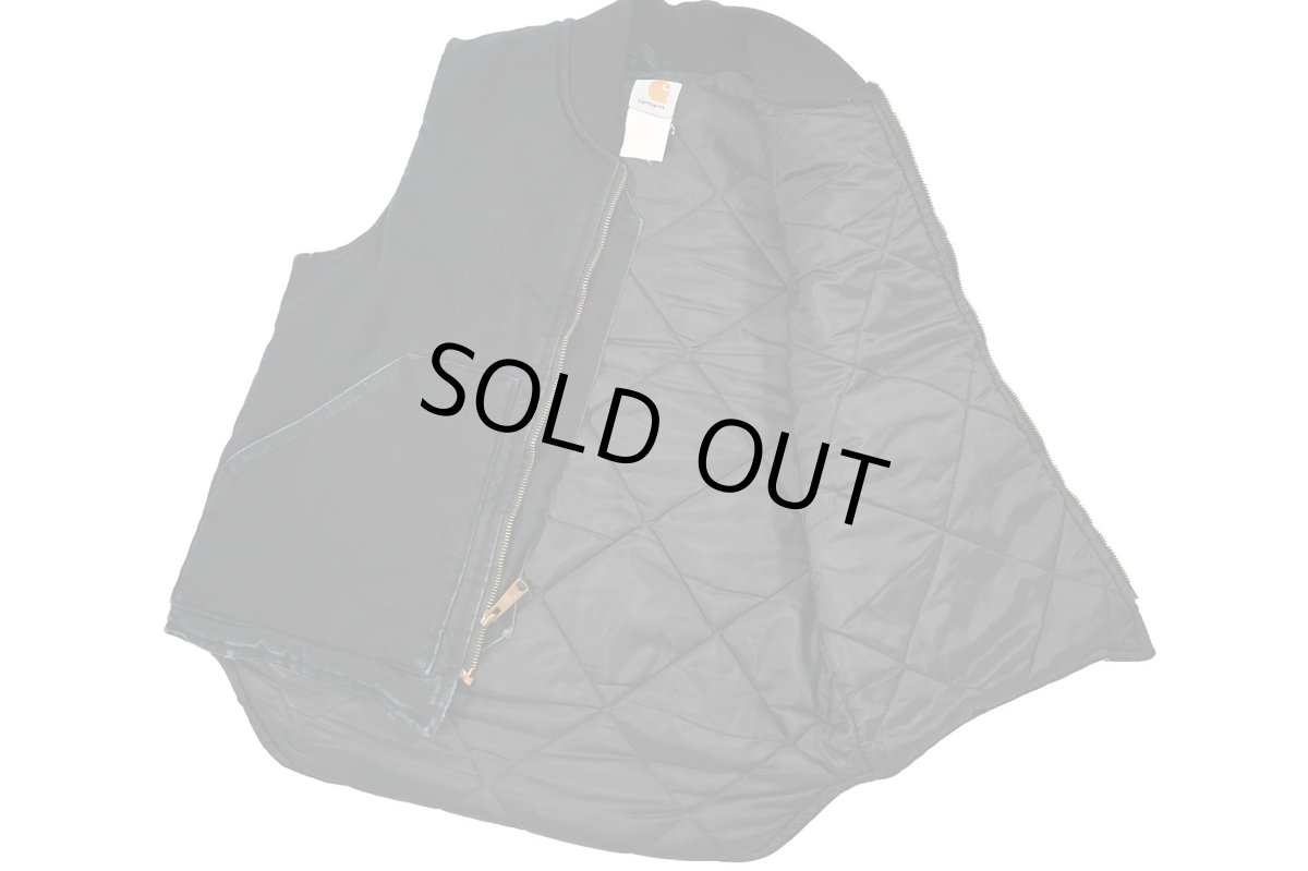 画像5: Used Carhartt Duck Vest Black (5)