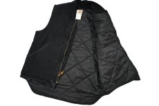 画像5: Used Carhartt Duck Vest Black (5)