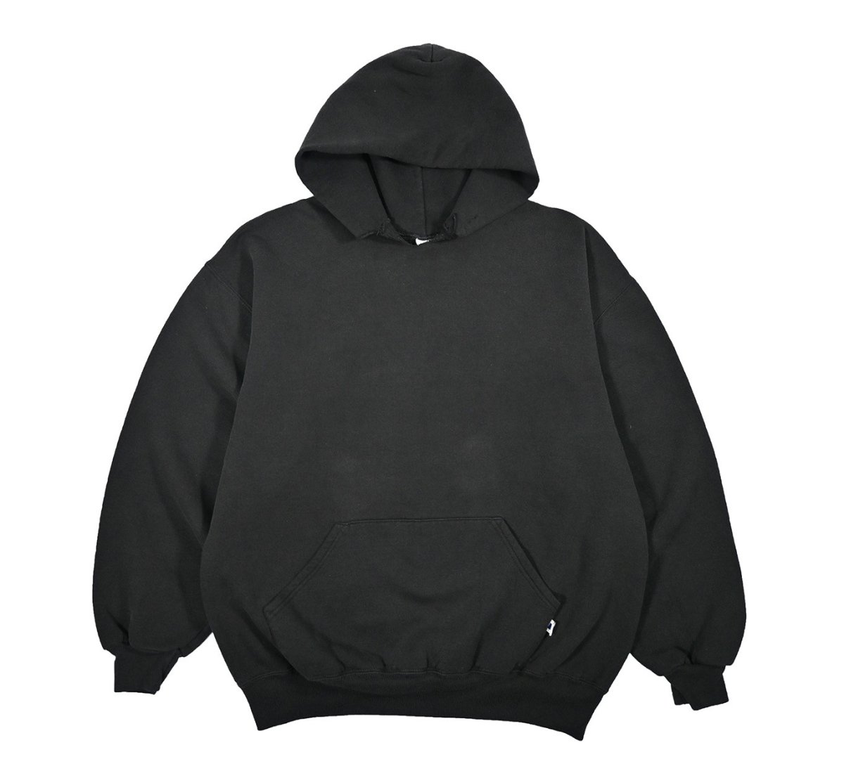 画像1: Used Russell Athletic Blank Sweat Hoodie Black made in USA (1)