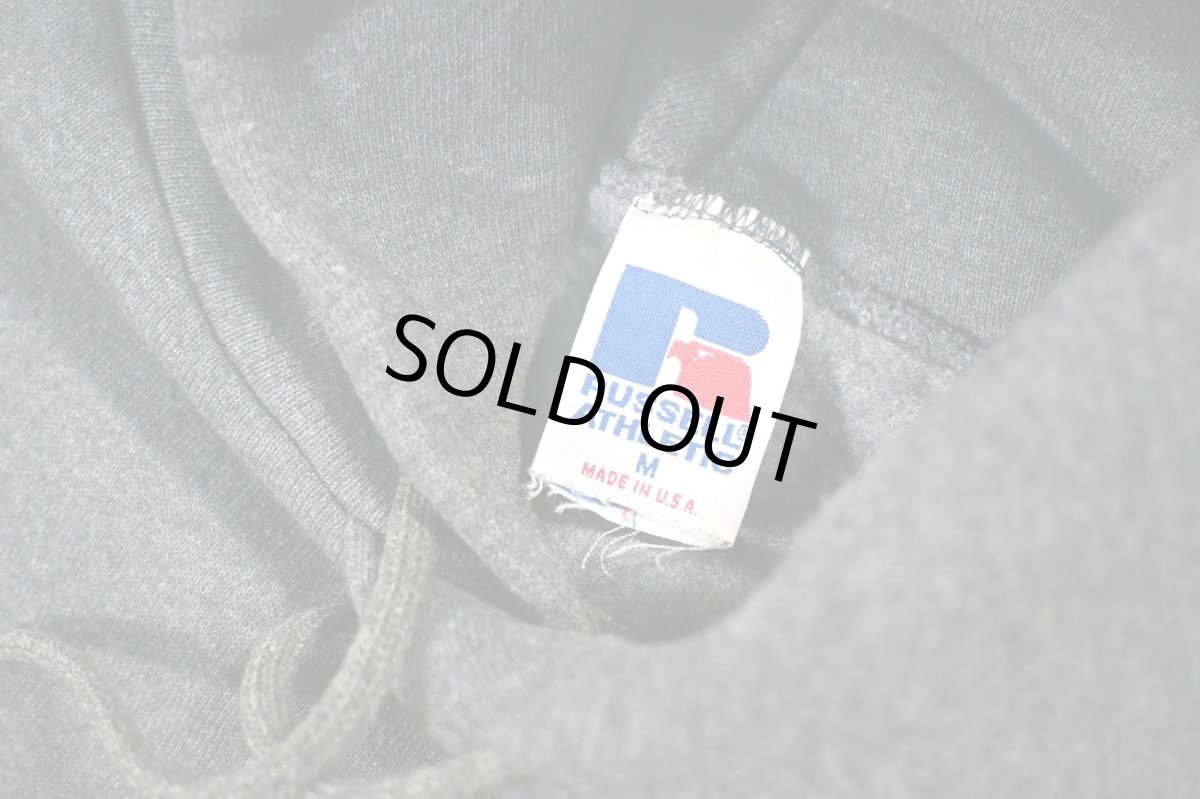 画像4: Deadstock Russell Athletic Blank Sweat Hoodie Charcoal made in USA (4)