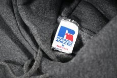 画像4: Deadstock Russell Athletic Blank Sweat Hoodie Charcoal made in USA (4)