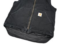 画像4: Used Carhartt Duck Vest Black (4)