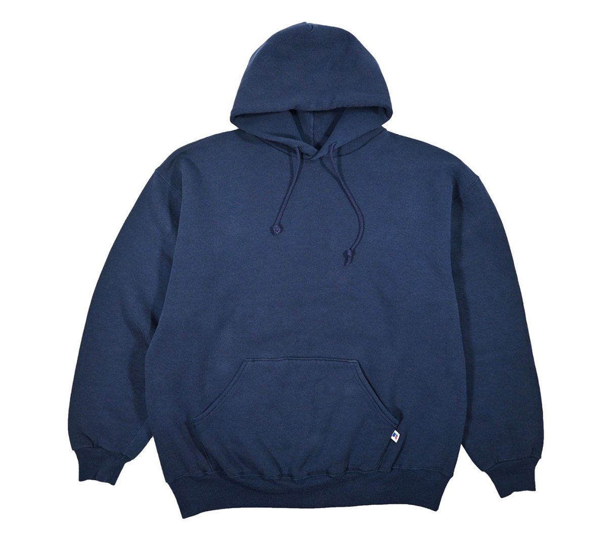 画像1: Used Russell Athletic Blank Sweat Hoodie Navy made in USA (1)