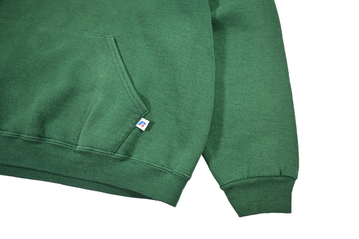 画像3: Used Russell Athletic Blank Sweat Hoodie Green (3)