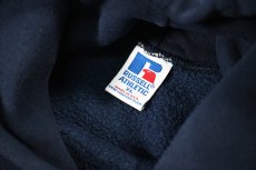 画像4: Used Russell Athletic Blank Sweat Hoodie Navy made in USA (4)