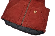 画像4: Used Carhartt Duck Vest Clay made in USA (4)