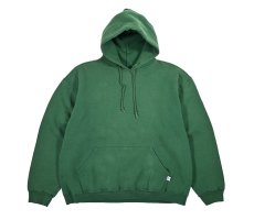 画像1: Used Russell Athletic Blank Sweat Hoodie Green (1)