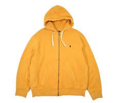画像1: Used Polo Ralph Lauren Full Zip Sweat Hoodie Yellow ラルフローレン (1)