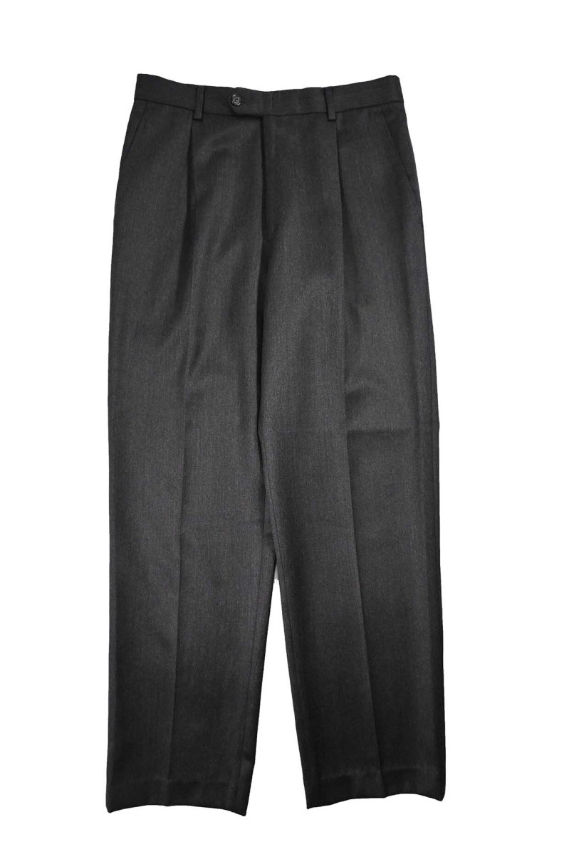 画像1: Used Wool Pleated Slacks (1)