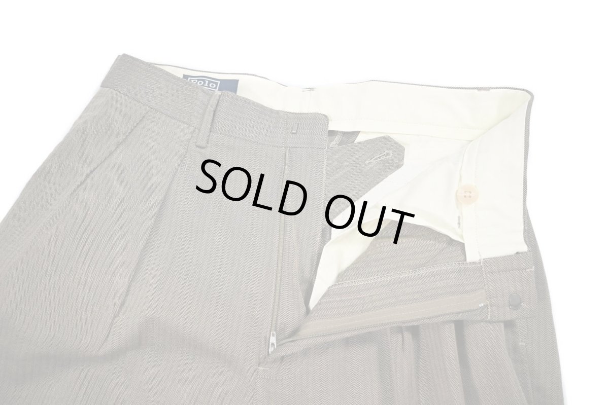 画像5: Deadstock Polo Ralph Lauren Pleated Slacks (5)