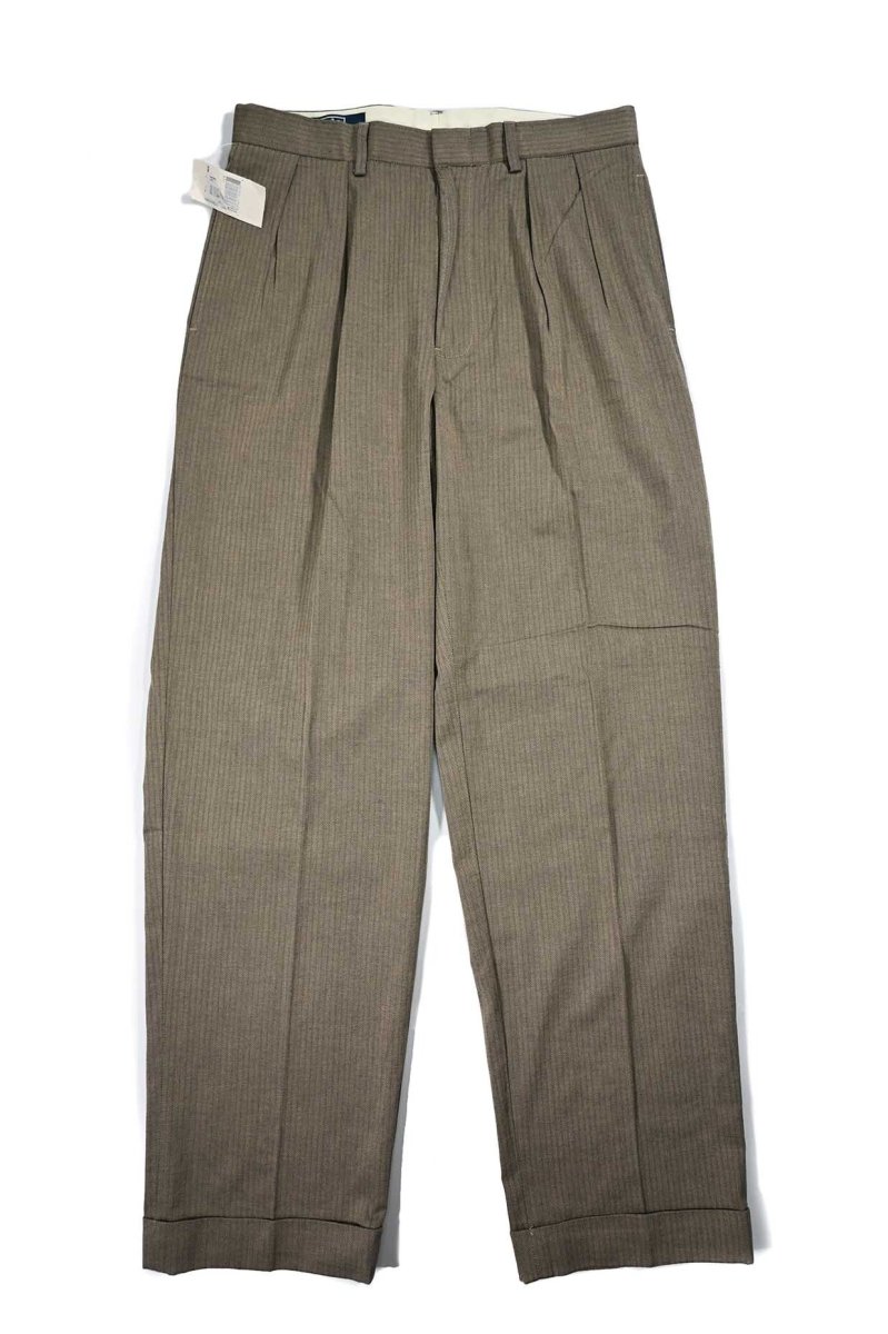 画像1: Deadstock Polo Ralph Lauren Pleated Slacks (1)