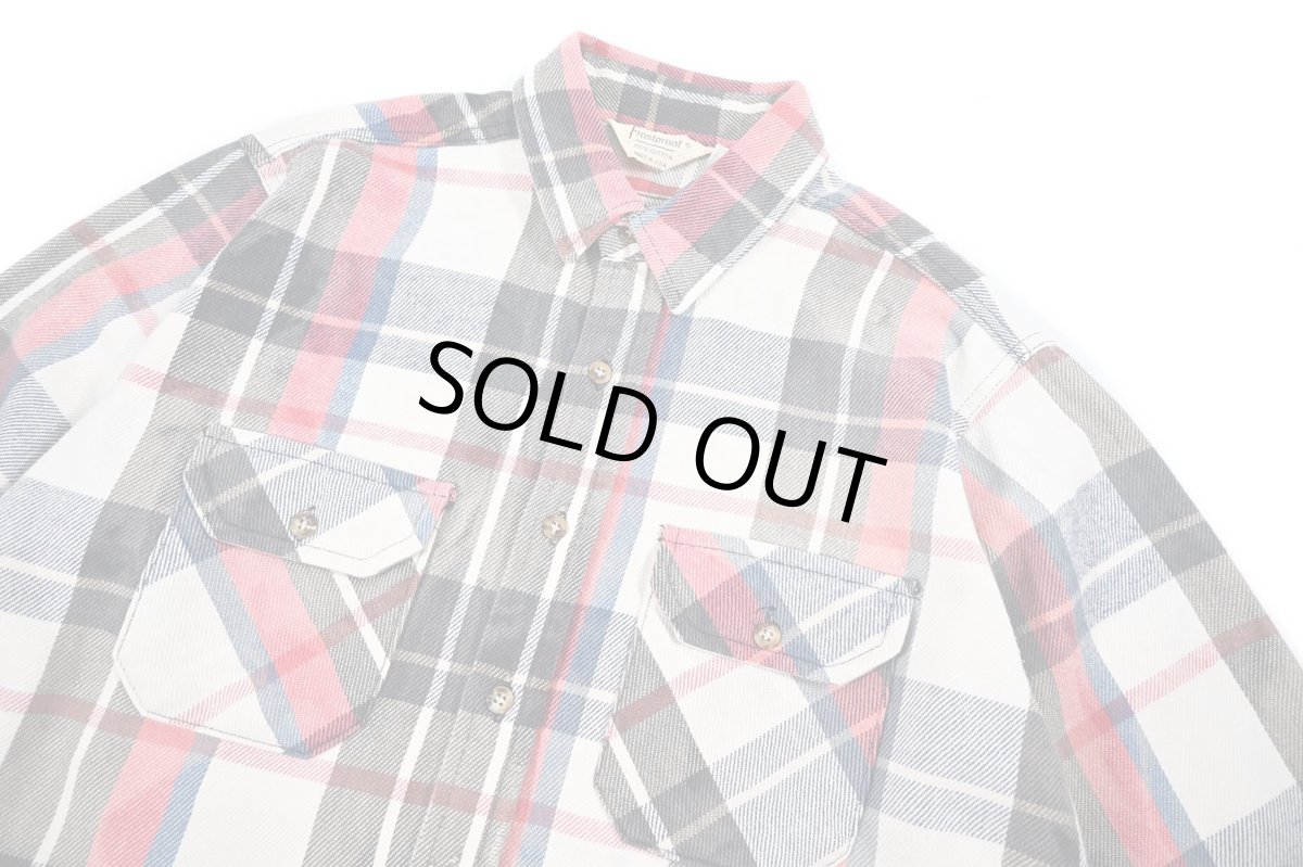 画像3: Used Frostproof Bleached Heavy Flannel Shirt made in USA (3)