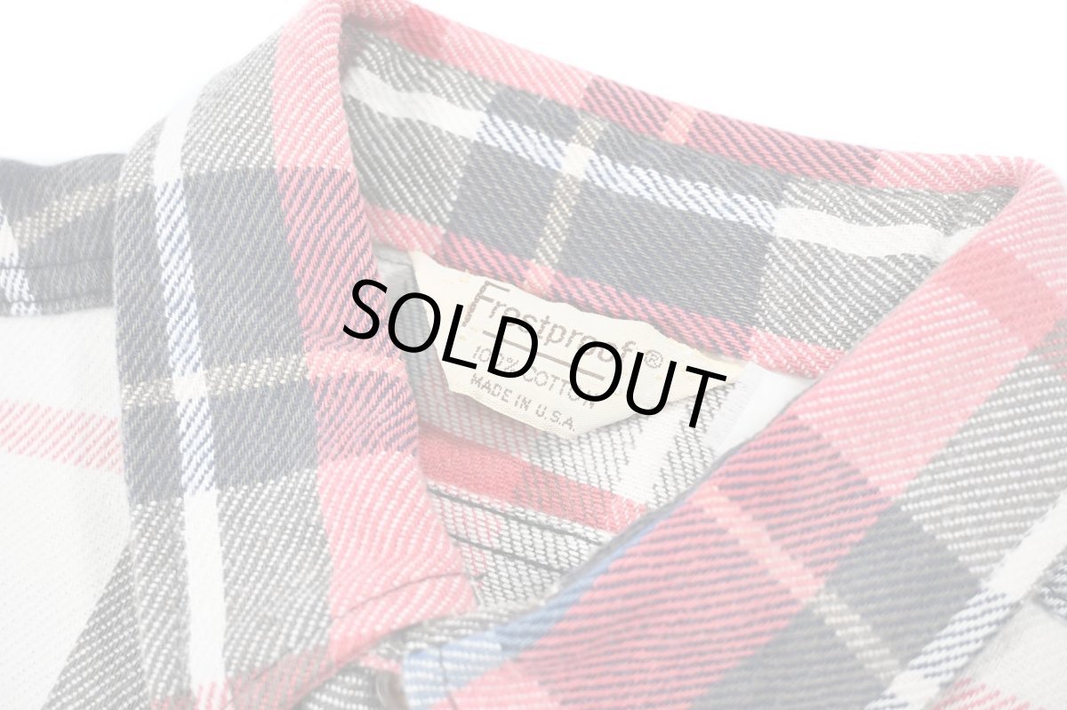 画像5: Used Frostproof Bleached Heavy Flannel Shirt made in USA (5)